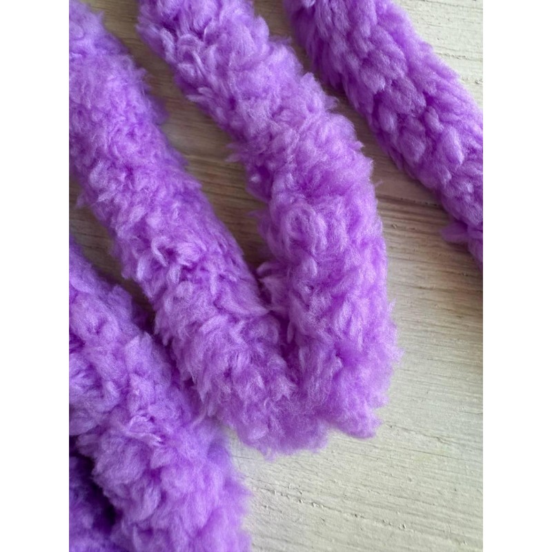 Дріт плюшевий С10001, бузковий 5  шт