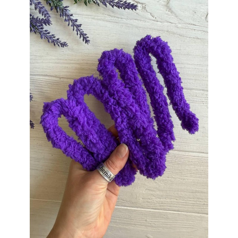 Дріт плюшевий С10001, темно фіолетовий 5  шт
