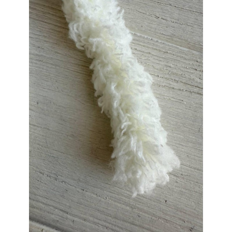 Дріт плюшевий С10001, молочний 5  шт