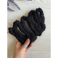 Дріт плюшевий С10001, чорний 5  шт