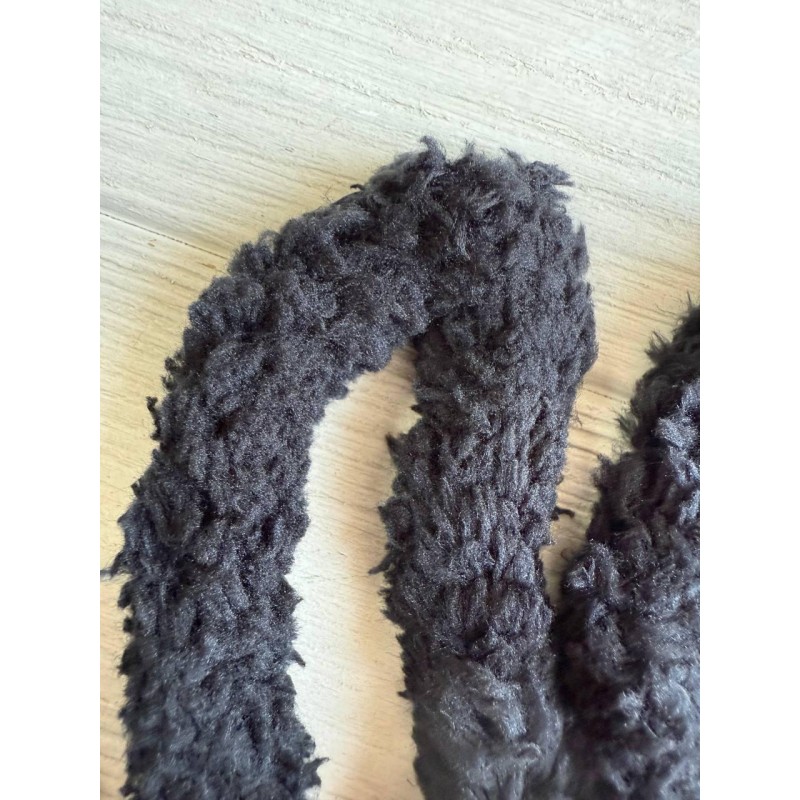 Дріт плюшевий С10001, чорний 5  шт