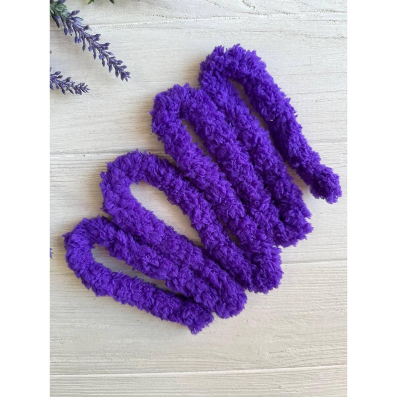 Дріт плюшевий С10001, темно фіолетовий 5  шт