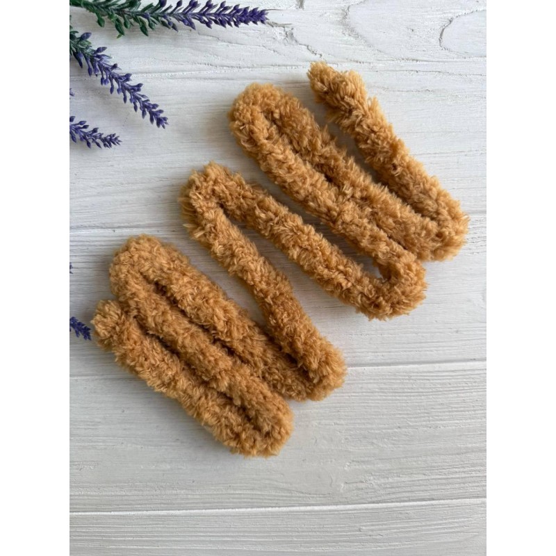 Дріт плюшевий С10001, світло  коричневий  5  шт