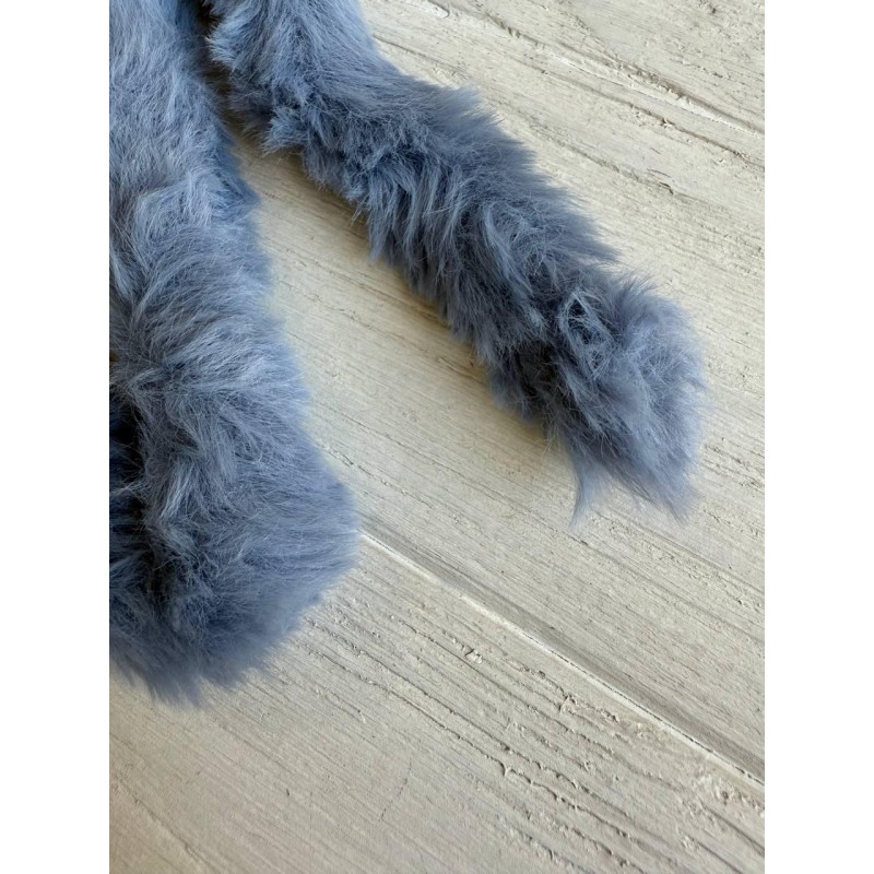 Дріт плюшевий С10003, сіро синій  5 шт