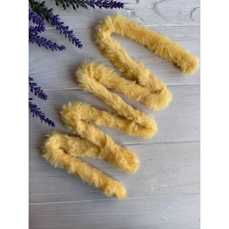 Дріт плюшевий С10003, темно жовтий 5 шт