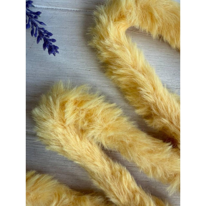 Дріт плюшевий С10003, темно жовтий 5 шт