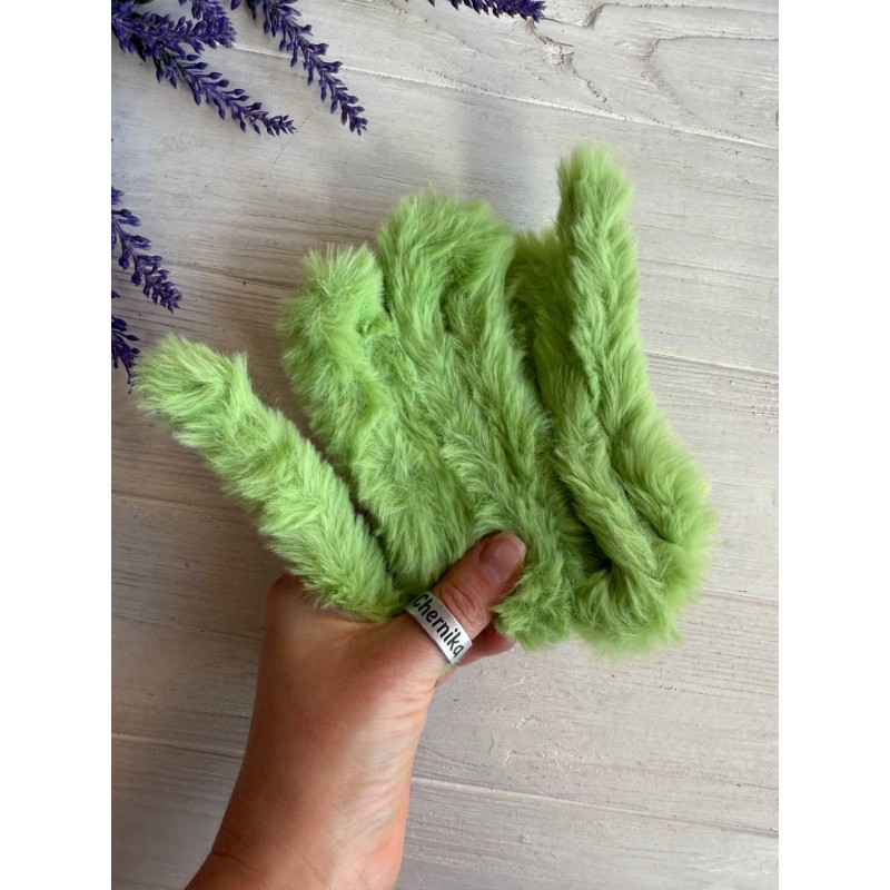 Дріт плюшевий С10003, світло зелений 5 шт