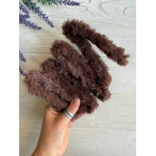Дріт плюшевий С10003, темно коричневий 5 шт