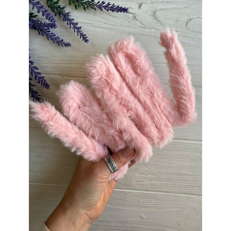 Дріт плюшевий С10003, рожевий 5 шт