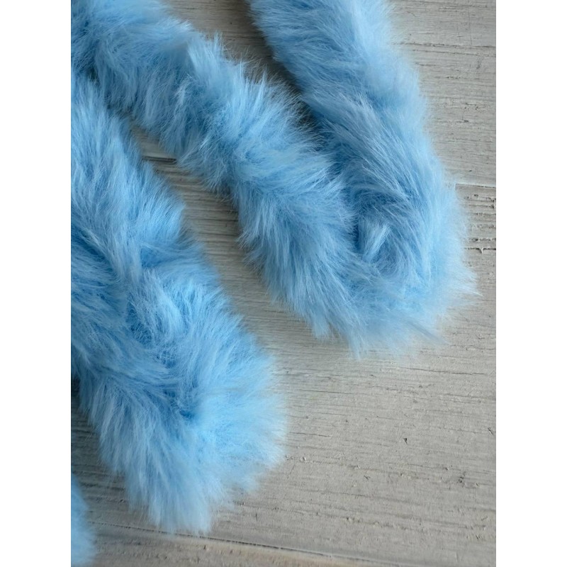 Дріт плюшевий С10003, голубий 5 шт