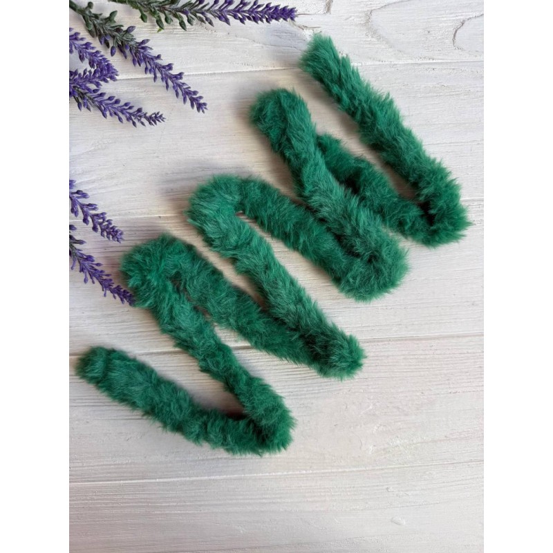 Дріт плюшевий С10003, темно зелений 5 шт