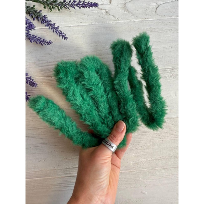 Дріт плюшевий С10003, темно зелений 5 шт