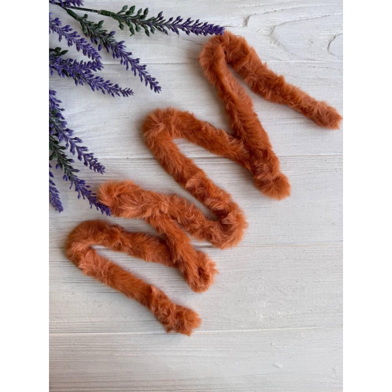 Дріт плюшевий С10003, карамельно коричевий  5 шт