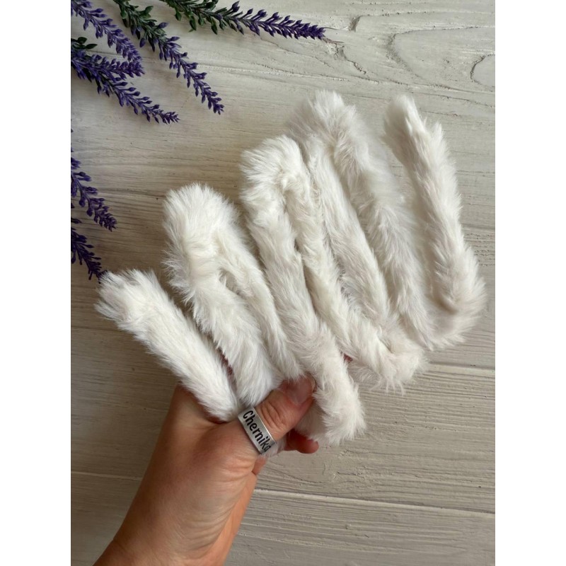 Дріт плюшевий С10003, молочний 5 шт