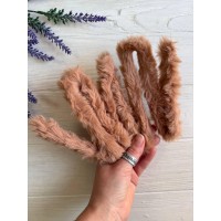 Дріт плюшевий С10003, середньо коричневий  5 шт