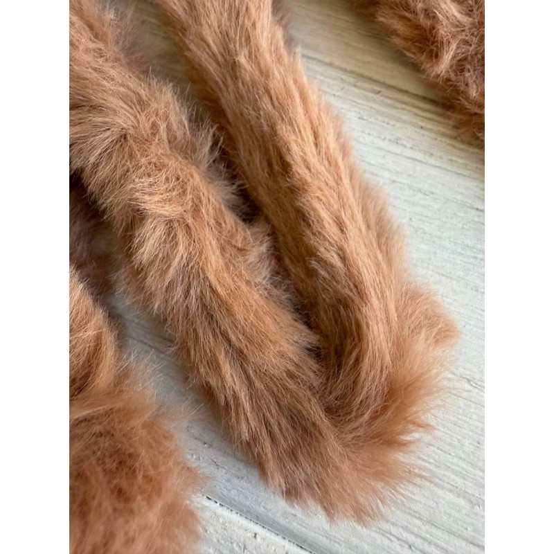 Дріт плюшевий С10003, середньо коричневий  5 шт