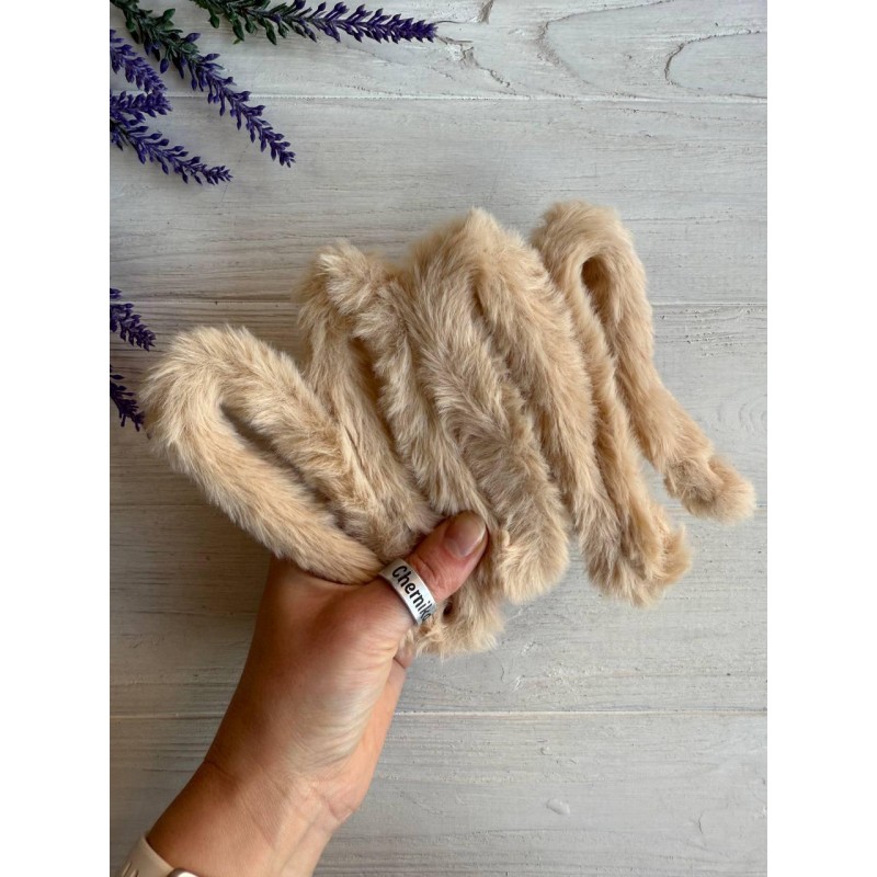 Дріт плюшевий С10003, темний беж 5 шт