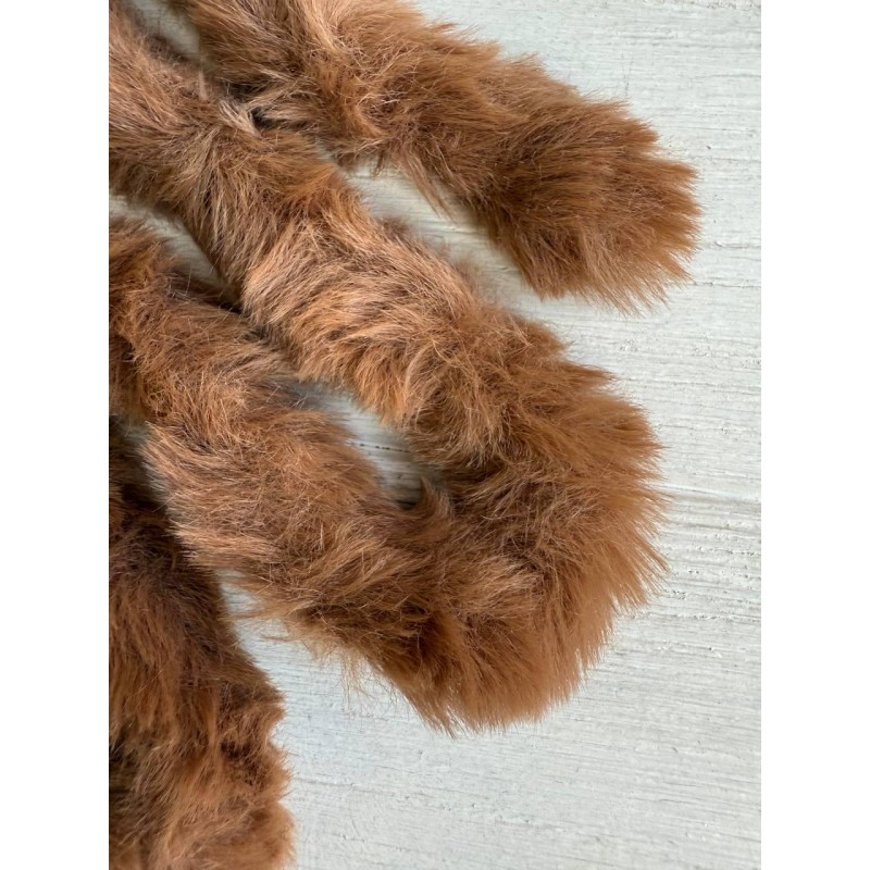 Дріт плюшевий С10003, коричневий 5 шт