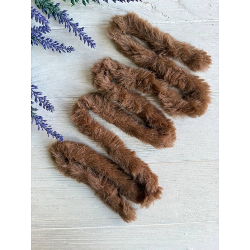 Дріт плюшевий С10003, коричневий 5 шт