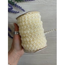 Серединка на нитці " Квіточка "  бежева 25 ярдів