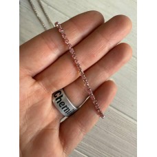 Стразовий ланцюжок 2,3 мм , рожевий  1 метр