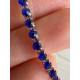 Стразовий ланцюжок 2,3 мм ,  синій 1 метр