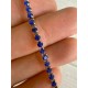 Стразовий ланцюжок 2,3 мм ,  синій 1 метр