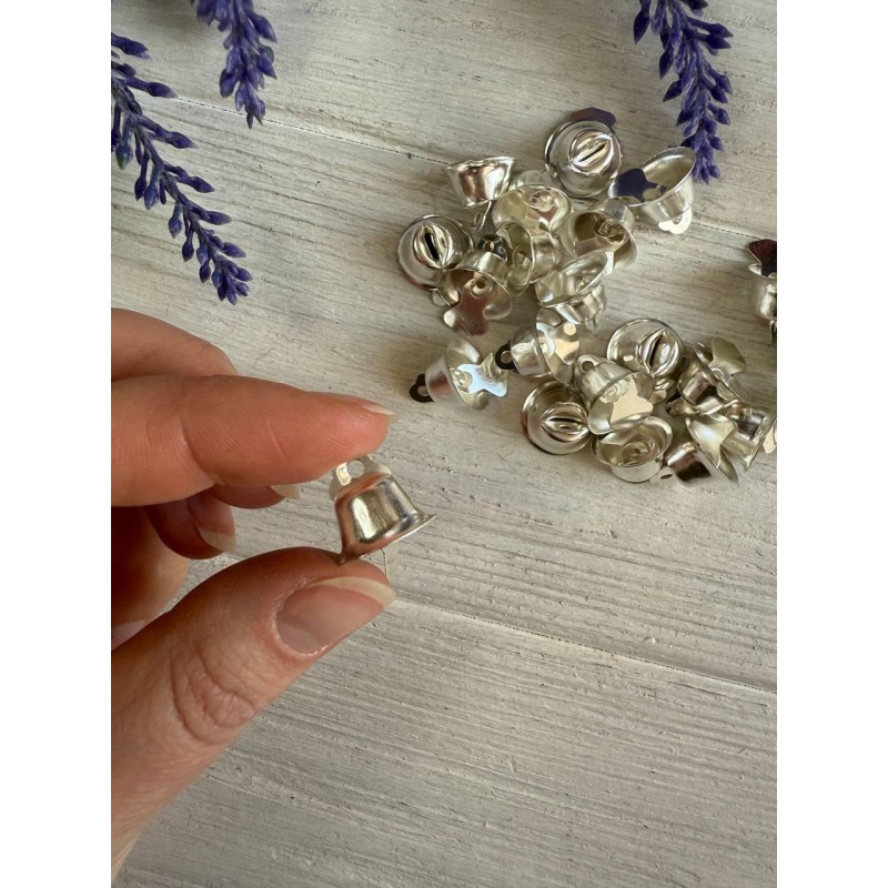 Дзвіночки 15 мм  , срібло  20 шт