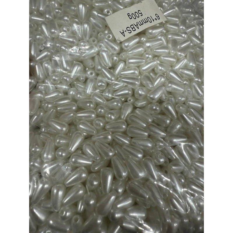 Намистини " Крапля перлова" білі 500 грамів