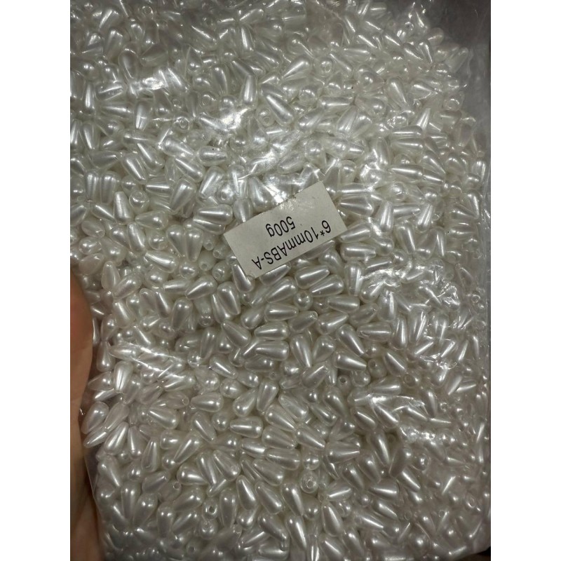 Намистини " Крапля перлова" білі 500 грамів