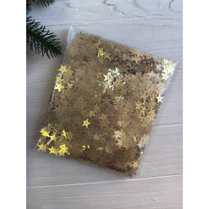 Паєтки " Зірочки " золото
