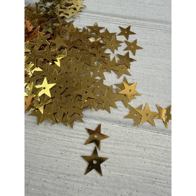 Паєтки " Зірочки " золото
