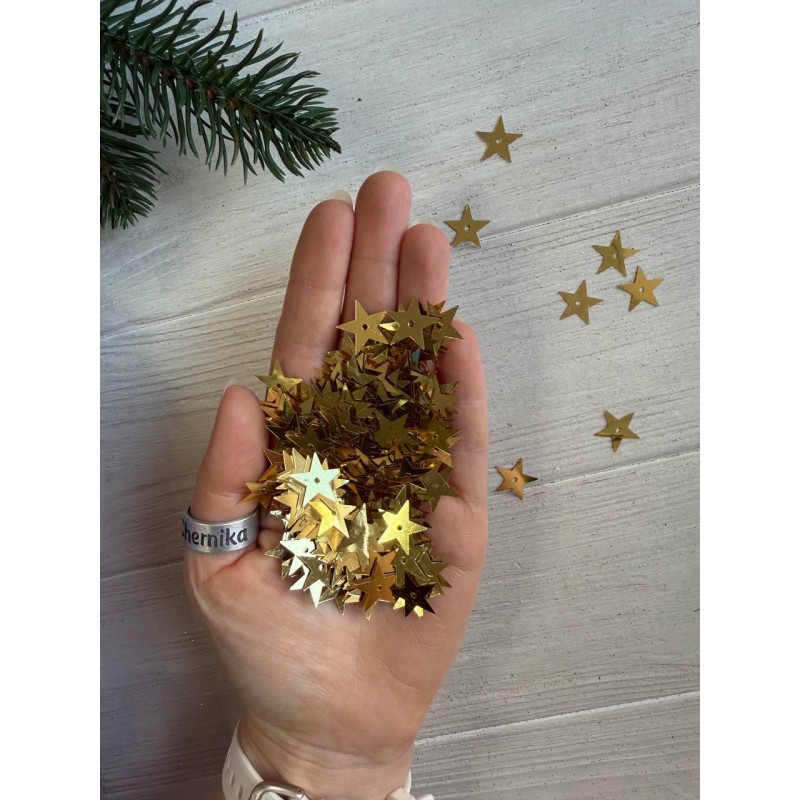 Паєтки " Зірочки " золото