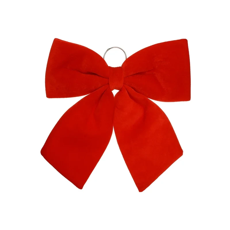Великий оксамитовий бант 44 см  , червоний 1 шт