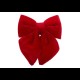 Оксамитовий бант 16 см  , червоний 1 шт