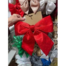 Великий бант в стразах 28 см , червоний 1 шт