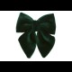 Оксамитовий бант 22 , темно зелений 1 шт