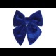 Оксамитовий бант 16 см, синий 1 шт