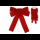 Набір оксамитових бантів 16*24, червоний 3 шт