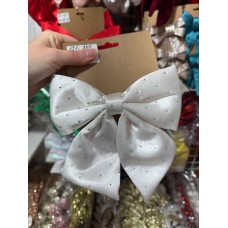 Великий бант в стразах 16 см , молочний 1 шт