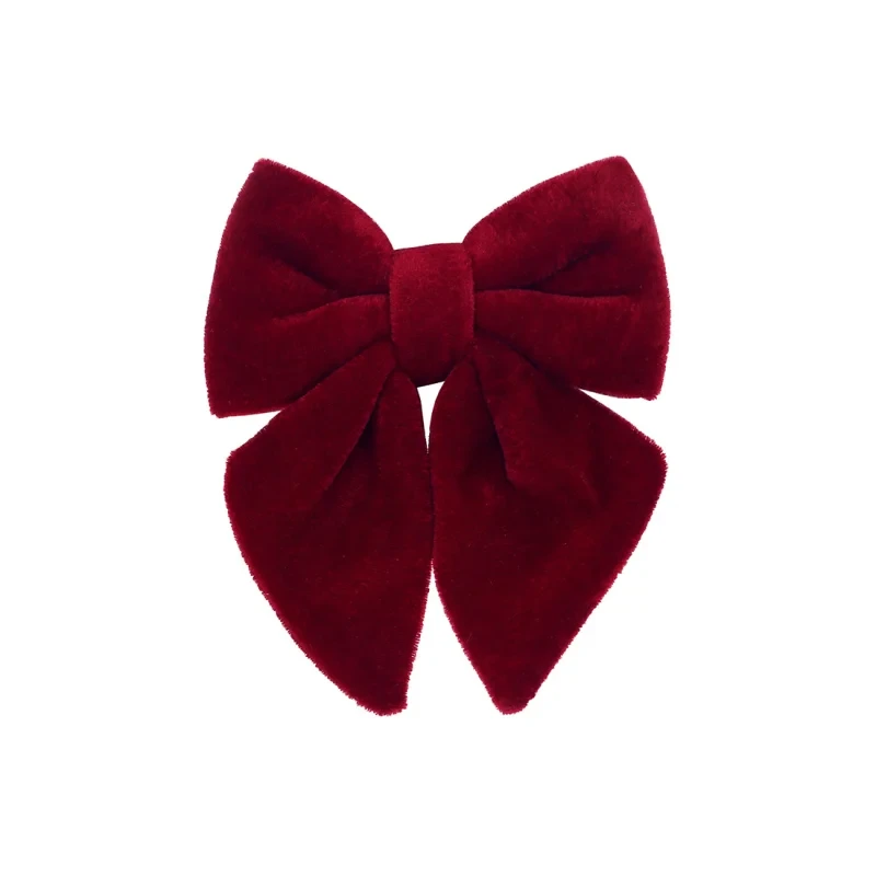 Оксамитовий бант 16 см, бордовий 1 шт