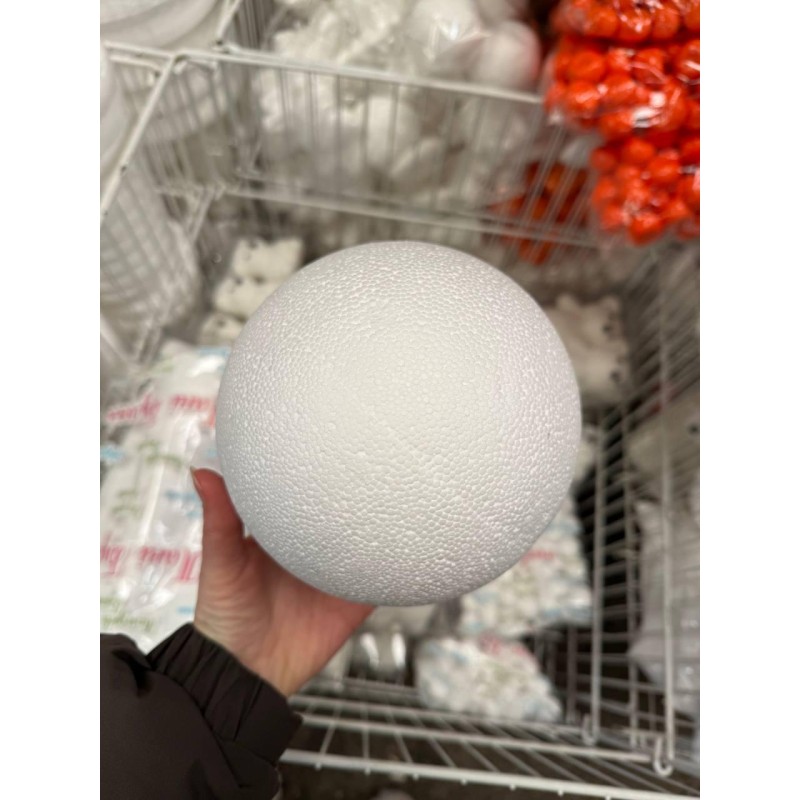 Куля пінопластова 15 см, 1 шт