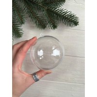 Акрилова заготовка куля прозора 8 см, 1 шт