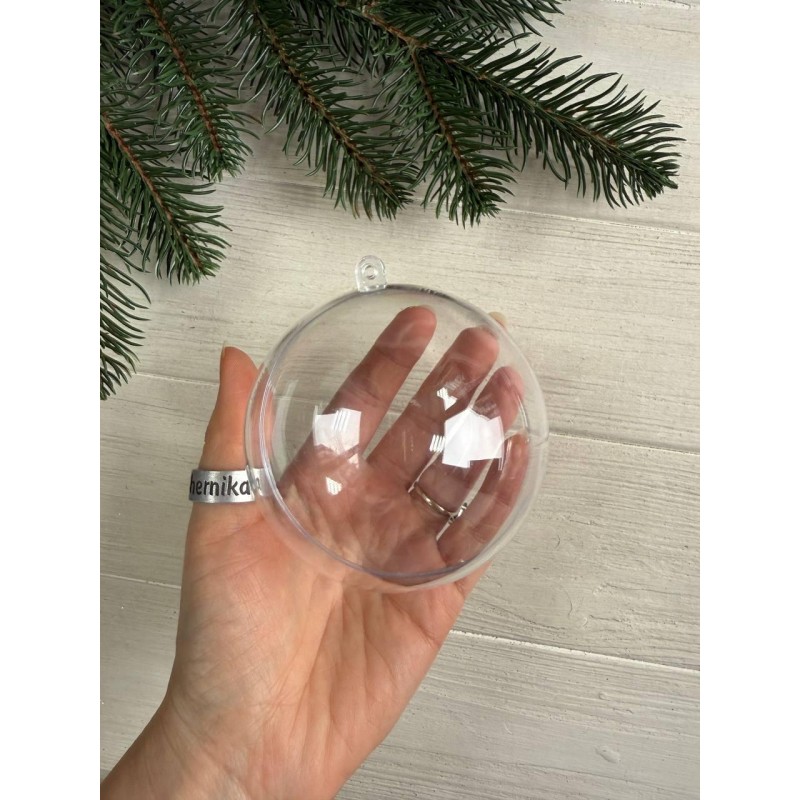 Акрилова заготовка куля прозора 8 см, 1 шт