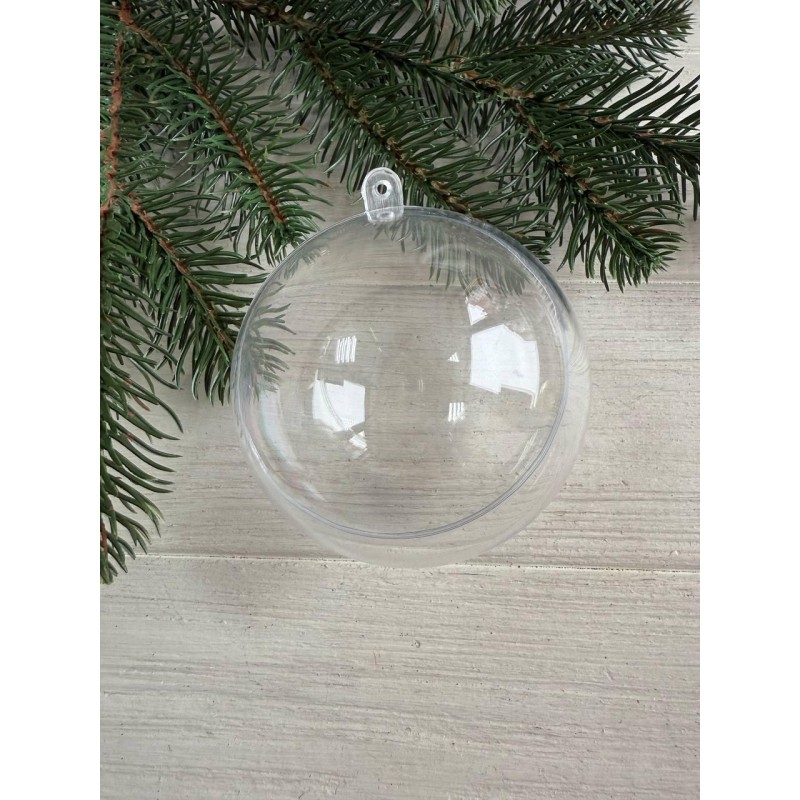 Акрилова заготовка куля прозора 8 см, 1 шт