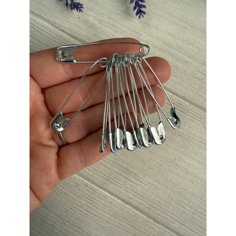 Булавки металеві 4,4 * 1,0 см, срібло 500 шт