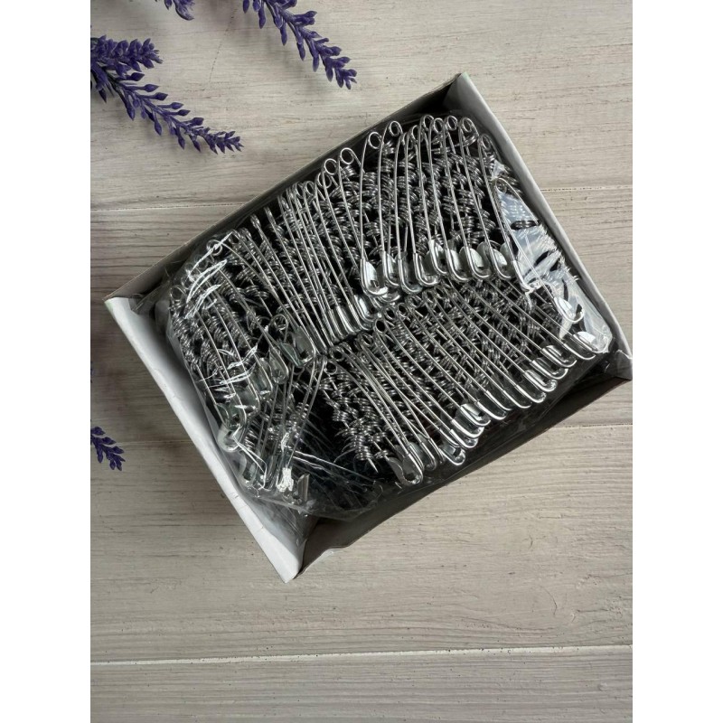 Булавки металеві 4,4 * 1,0 см, срібло 500 шт