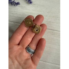 Кнопка магніт   пришивна 14 мм  № 2 ,   золото  1 шт