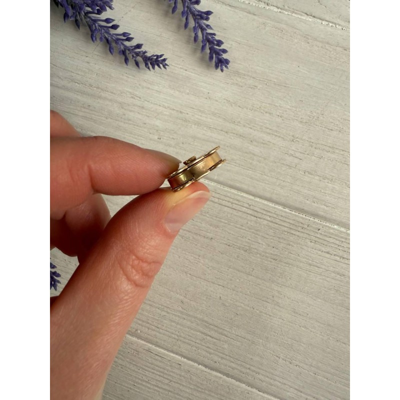 Кнопка магніт   пришивна 14 мм  № 2 ,   золото  1 шт