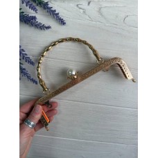 Фермуар пришивний " 18 "  20*6 см   , золото  1 шт